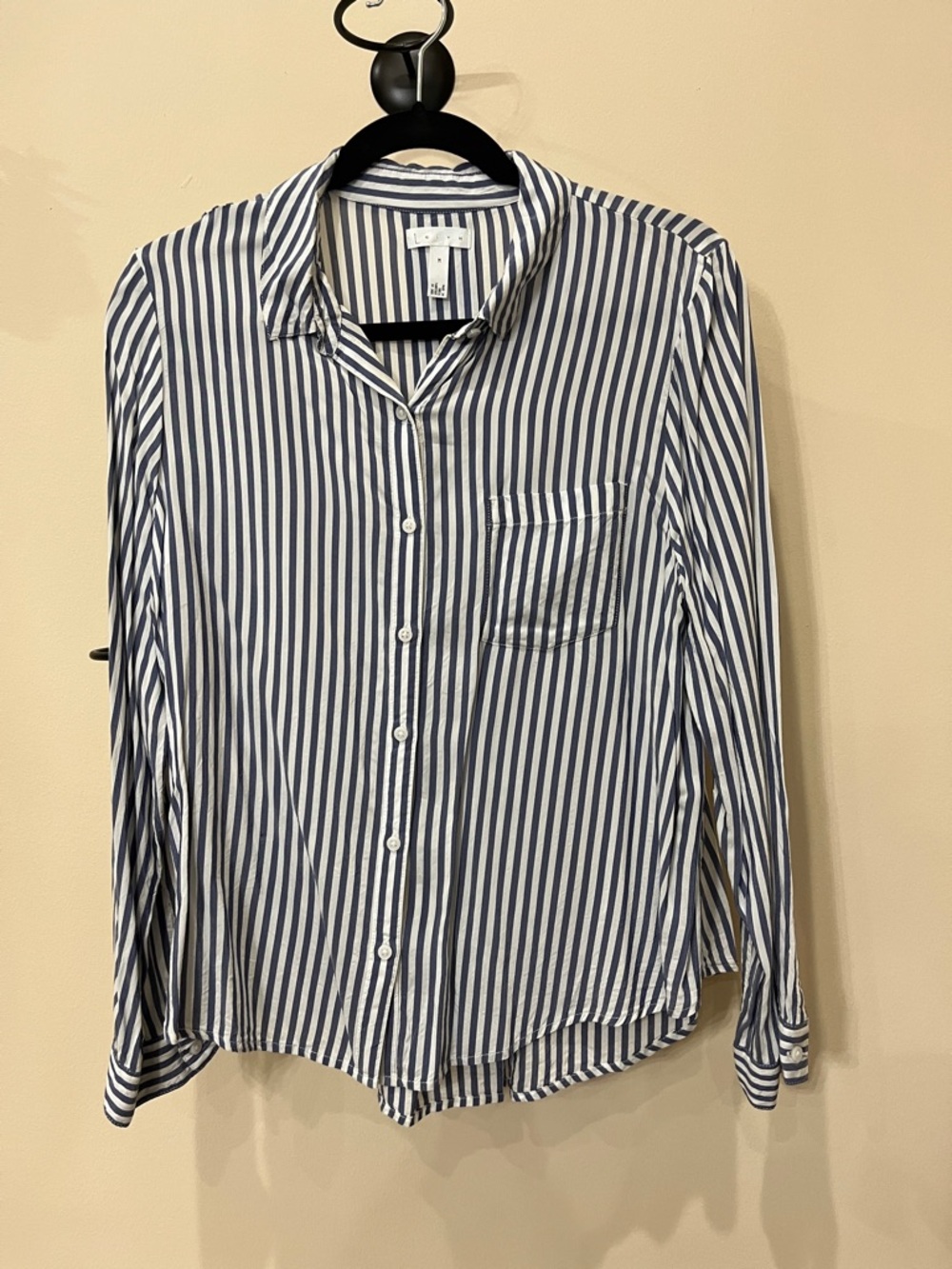 Striped Blue and White Button Down